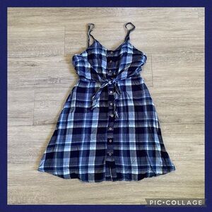 💙BLUE PLAID MINI DRESS💙